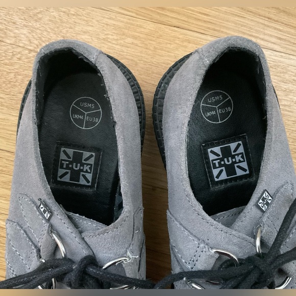 Tuk Tuk Grey Suede Interlace Mondo Creeper size 7 - Picture 6 of 9
